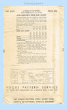 Vogue 6125: 1940s Uncut Missaes Dress & Jacket Sz 32 B Vintage Sewing Pattern