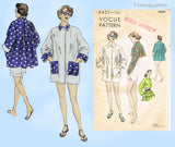 Vogue 6451: 1940s Charming Misses Swingback Jacket Sz SM Vintage Sewing Pattern