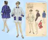 Vogue 6451: 1940s Charming Misses Swingback Jacket Sz MED Vintage Sewing Pattern