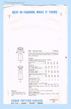 Vogue 6693: 1960s Uncut Misses Mid Mod Dress Sz 36 Bust Vintage Sewing Pattern