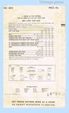 Vogue 6831: 1950s Stunning Misses Hat and Purse Set 21.5in Vintage Sewing Pattern