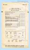 Vogue 6831: 1950s Stunning Misses Hat and Purse Set 22in Vintage Sewing Pattern
