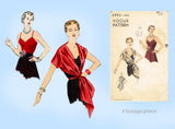 Vogue 6992: 1950s Gorgeous Misses Camisole & Stole Sz 32B Vintage Sewing Pattern