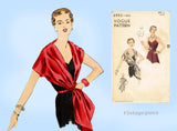 Vogue 6992: 1950s Gorgeous Misses Camisole & Stole Sz 32B Vintage Sewing Pattern