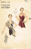 Vogue 6992: 1950s Gorgeous Misses Camisole & Stole Sz 32B Vintage Sewing Pattern