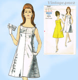 Vogue 7047: 1960s Uncut Misses Flared Cocktail Dress 36B Vintage Sewing Pattern