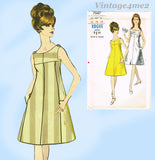 Vogue 7047: 1960s Uncut Misses Flared Cocktail Dress 36B Vintage Sewing Pattern
