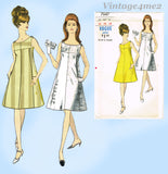 Vogue 7047: 1960s Uncut Misses Flared Cocktail Dress 36B Vintage Sewing Pattern