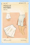 Vogue 7178: 1930s Rare Uncut Misses Tap Panties Sz 28 W Vintage Sewing Pattern