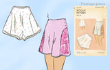Vogue 7178: 1930s Rare Uncut Misses Tap Panties Sz 28 W Vintage Sewing Pattern