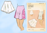 Vogue 7178: 1930s Rare Uncut Misses Tap Panties Sz 28 W Vintage Sewing Pattern