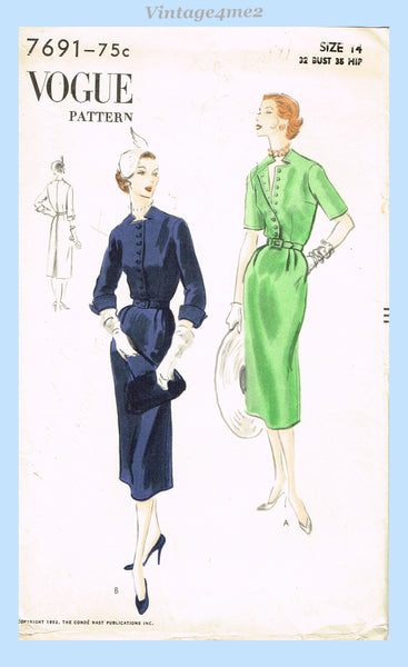 Vogue 7685: 1950s Misses Sleeveless Sun Dress Vintage Sewing Pattern – Vintage4me2 Vogue 7685: 1950s Misses Sleeveless Sun Dress Vintage Sewing Pattern – Vintage4me2
