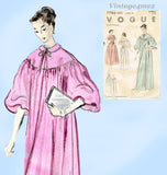 1950s Vintage Vogue Sewing Pattern 7786 Misses Peignoir Negligee 32-34 B