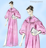 1950s Vintage Vogue Sewing Pattern 7786 Misses Pegnoir Negligee 32-34 B