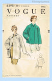 Vogue 8295: 1950s Chic Misses Swing Jacket Sz 30-32 B Vintage Sewing Pattern
