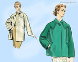 Vogue 8295: 1950s Chic Misses Swing Jacket Sz 30-32 B Vintage Sewing Pattern