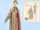 Vogue Couturier Design 841: 1950s Misses Dress & Coat Sz 36 B Vintage Sewing Pattern