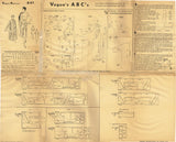 Vogue Couturier Design 841: 1950s Misses Dress & Coat Sz 36 B Vintage Sewing Pattern