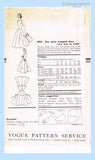 Vogue 8854: 1950s Uncut Misses Walk Away Dress Sz 34 B Vintage Sewing Pattern