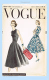 Vogue 8854: 1950s Uncut Misses Walk Away Dress Sz 34 B Vintage Sewing Pattern
