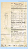 Vogue 9510: 1950s Misses Empire Waist Maternity Dress 34 B Vintage Sewing Pattern