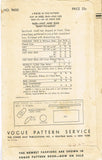 1940s WWII Original Vintage Vogue Pattern 9650 Rare Misses Hats Purse SZ Medium