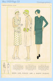 Vogue 9660: 1920s Rare Misses Flapper Dress Sz 36 B Vintage Sewing Pattern