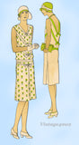 Vogue 9660: 1920s Rare Misses Flapper Dress Sz 36 B Vintage Sewing Pattern