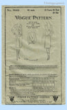 Vogue 9660: 1920s Rare Misses Flapper Dress Sz 36 B Vintage Sewing Pattern