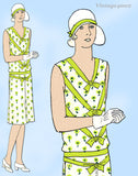 Vogue 9660: 1920s Rare Misses Flapper Dress Sz 36 B Vintage Sewing Pattern