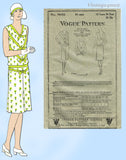 Vogue 9660: 1920s Rare Misses Flapper Dress Sz 36 B Vintage Sewing Pattern