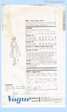 Vogue 9825: 1960s Uncut Misses Cocktail Dress Sz 32 Bust Vintage Sewing Pattern