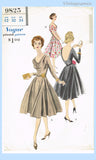 Original 1959 Vogue Pattern No. 9825 - Cocktail Dress