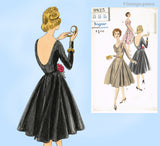 Vogue 9825: 1960s Uncut Misses Cocktail Dress Sz 32 Bust Vintage Sewing Pattern