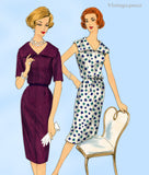 Vogue 9951: 1960s Stylish Misses Dress Size 32 Bust Vintage Sewing Pattern