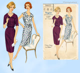 Vogue 9951: 1960s Stylish Misses Dress Size 32 Bust Vintage Sewing Pattern
