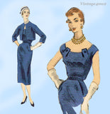 Vogue Special Design S-4490: 1950s Misses Dress 32 B Vintage Sewing Pattern