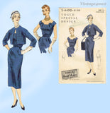 Vogue Special Design S-4490: 1950s Misses Dress 32 B Vintage Sewing Pattern