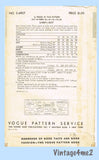Vogue Special Design S-4907: 1940s Misses Slender Suit Sz 30 B Vintage Sewing Pattern