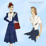 Vogue Special Design S-4125: 1930s Chic Misses Suit 34 B Vintage Sewing Pattern