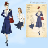 Vogue Special Design S-4125: 1930s Chic Misses Suit 34 B Vintage Sewing Pattern