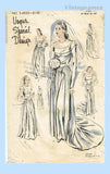 Vogue Special Design S-4532: 1940s Rare Misses Wedding Dress 32 B Vintage Sewing Pattern