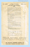Vogue Special Design S-4532: 1940s Rare Misses Wedding Dress 32 B Vintage Sewing Pattern