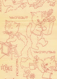 1950s Workbasket Embroidery Transfer 5 Darlin DOW Perky Kitty Uncut ORIGINAL