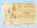 1940s Vintage Womans World Sewing Pattern 3238 Little Girls Sun Suit Set Sz 8