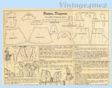 1940s Vintage Womans World Sewing Pattern 3238 Little Girls Sun Suit Set Sz 8