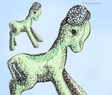 Weldon 156351: 1940s Uncut Rare Stuffed Lamb Toy Vintage Sewing Pattern