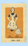 1950s Vintage Anne Adams Sewing Pattern 4568 Cute Fitted Scalloped Apron 36 38 Bust