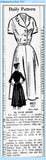 Anne Adams 4611: 1950s Misses Street Dress Sz 39 B Vintage Sewing Pattern