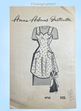 Anne Adams 4743: 1940s Uncut Misses Full Bib Apron Sz SM Vintage Sewing Pattern
